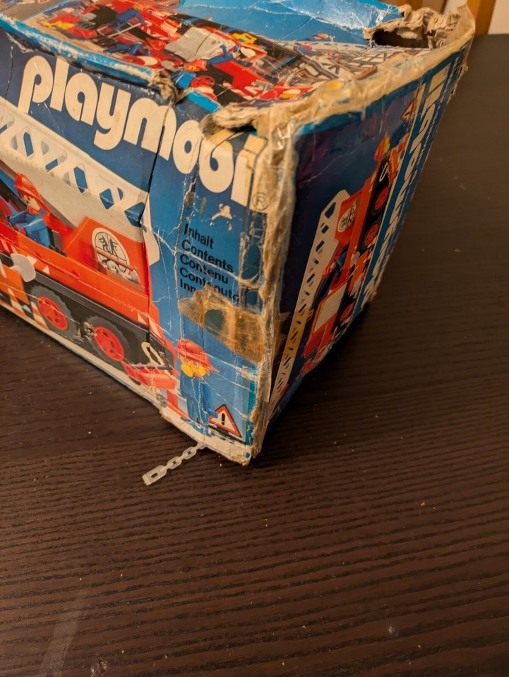 Vintage Playmobil 1981 Fire Engine With Figures & Accessories Used eBay