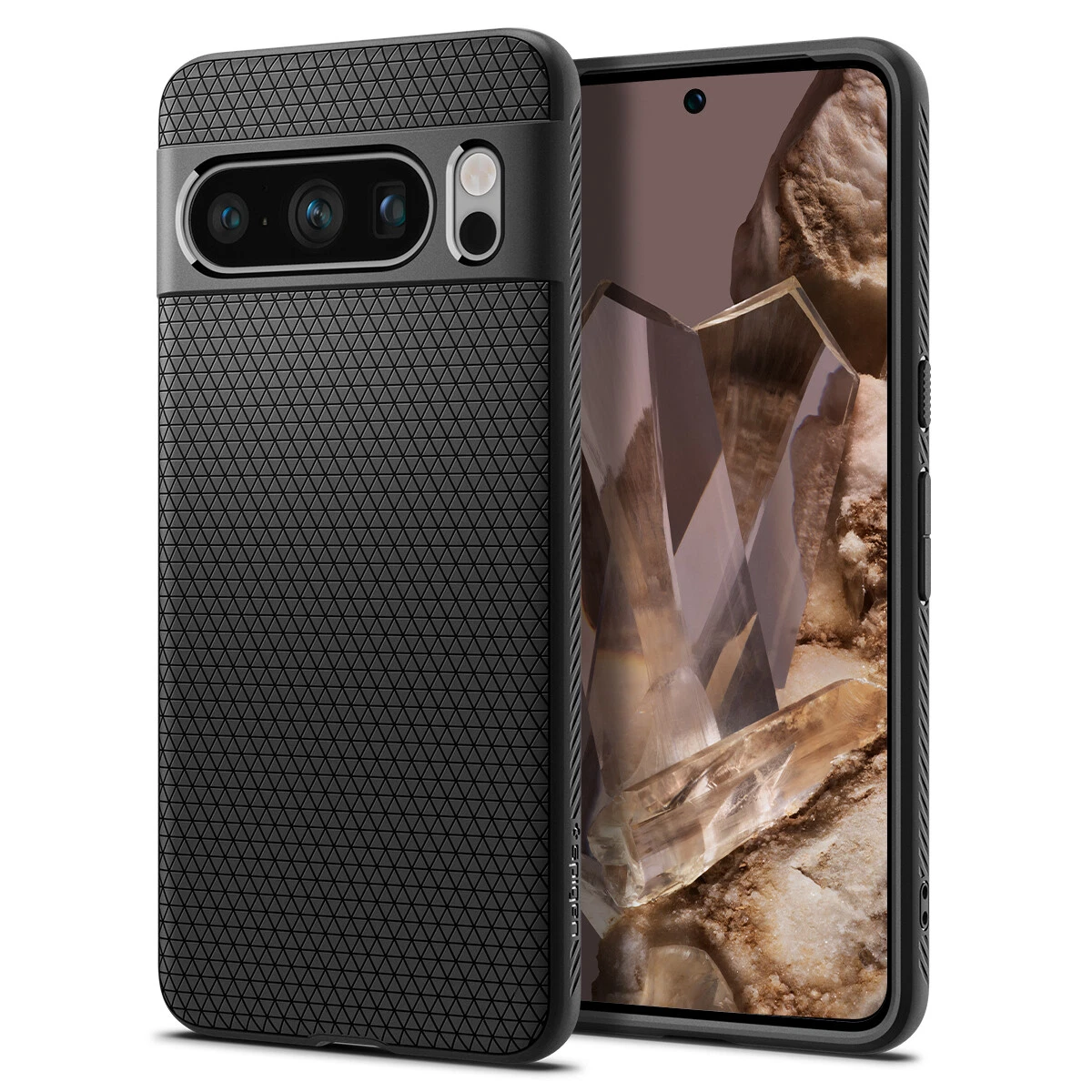 XINYEXIN Cover Trasparente Antiurto Per Google Pixel 8 Pro | Custodia In TPU Morbido E PC Rigido, Antigiallo, Resistente Alle Cadute (Nero)