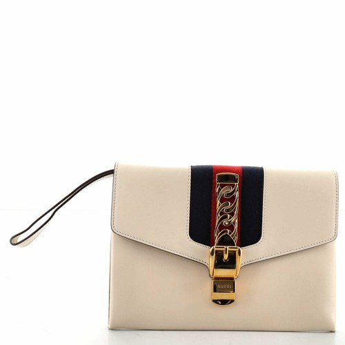 Sylvie Clutch Leather Small Neutral | eBay