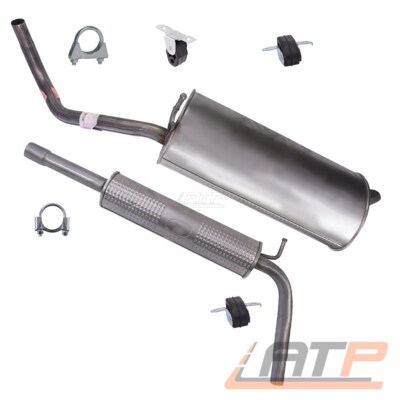 AUSPUFFANLAGE MITTEL- ENDSCHALLDÄMPFER FÜR VW POLO 9N 1.2 BJ 01-05