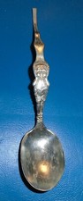 Antique Sterling Silver Webster 1896 Pattern  Love and Luck  Baby Spoon H1B H