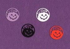 Halloween Circle Pumpkin die cuts scrapbook cards