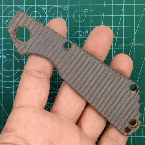 1 pc Custom MadeTitanium Alloy Handle Scale For Strider SNG New Version Knives