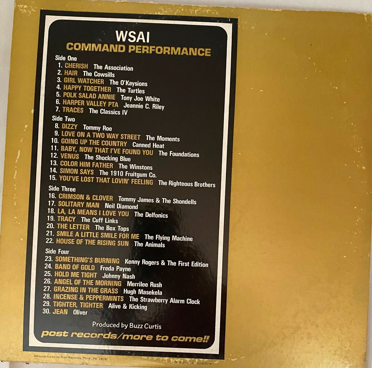 WSAI Command Performance - Classic Rock 60s Hits | eBay