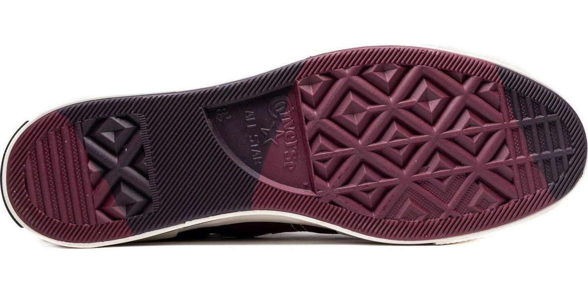 Converse Chuck 70 Plus Hi Dark Beetroot Maroon White Black