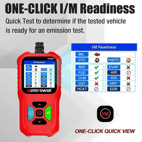 MOTOPOWER MP69038 Car OBD2 Scanner Code Reader Engine Fault Code Reader Scan Too - Picture 4 of 15