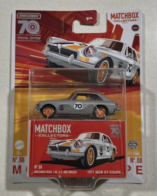 NEW 2023 MATCHBOX 70 YEARS COLLECTORS SERIES MGB GT COUPE #08