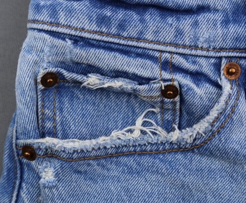 Pantalones cortos de jean para mujer Abercrombie and Fitch de los años 90 talla 25 - Imagen 2 de 5