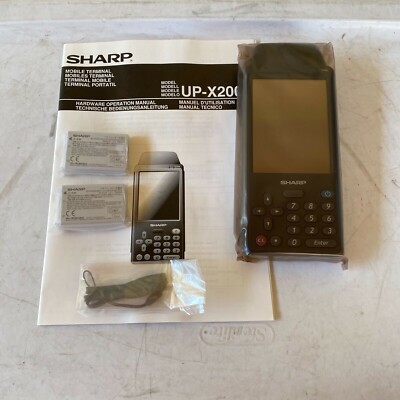 Sharp UP-X200 Wireless Hanheld Point Of Sale Mobile Terminal With Cradle Charger