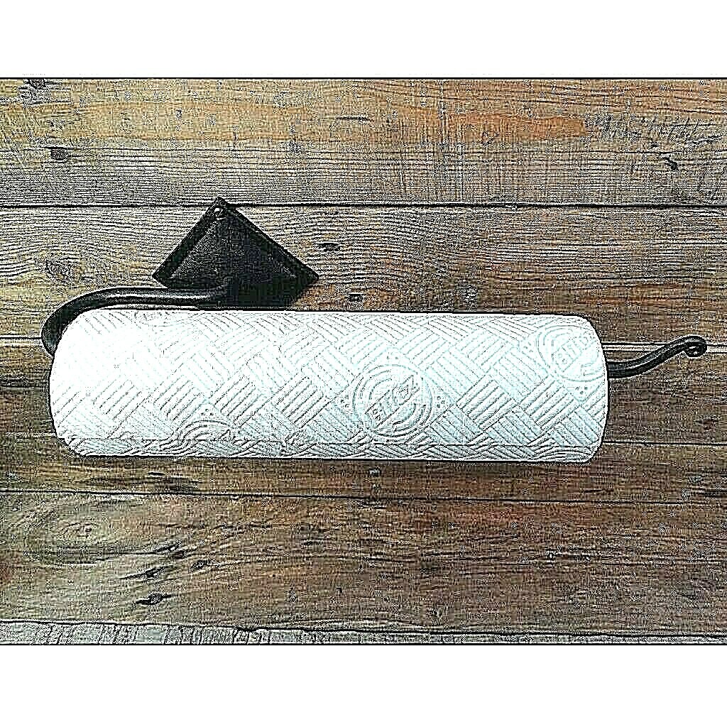 Cast Iron Wall Mounted Kitchen Roll Holder, Rustic Country Style eBay