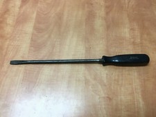 Snap On SSD12A 7/16" Flat Head Slot Screwdriver 12” Shaft Hard Black Handle USA