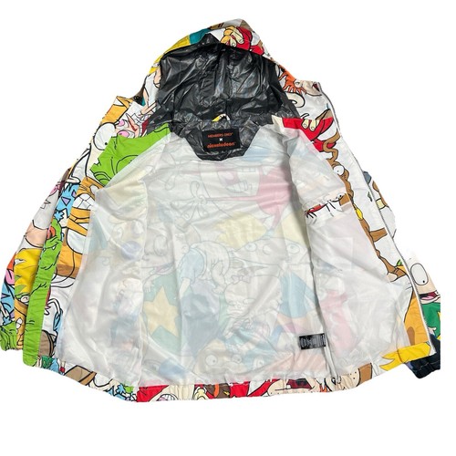 Nickelodeon Jacket Mens M Cartoon Windbreaker Ren Stimpy Rugrats 90s TV Arnold - Picture 5 of 10