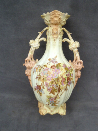 LOVELY ANTIQUE VICTORIAN BLUSH VASE 1890S PORCELAIN CONTINENTAL /WORCESTER STYLE - Picture 2 of 15