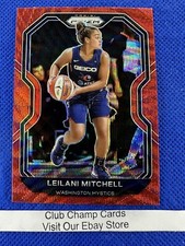 2021 #3 Leilani Mitchell WNBA Panini Prizm Basketball Ruby Wave Prizm Mystics