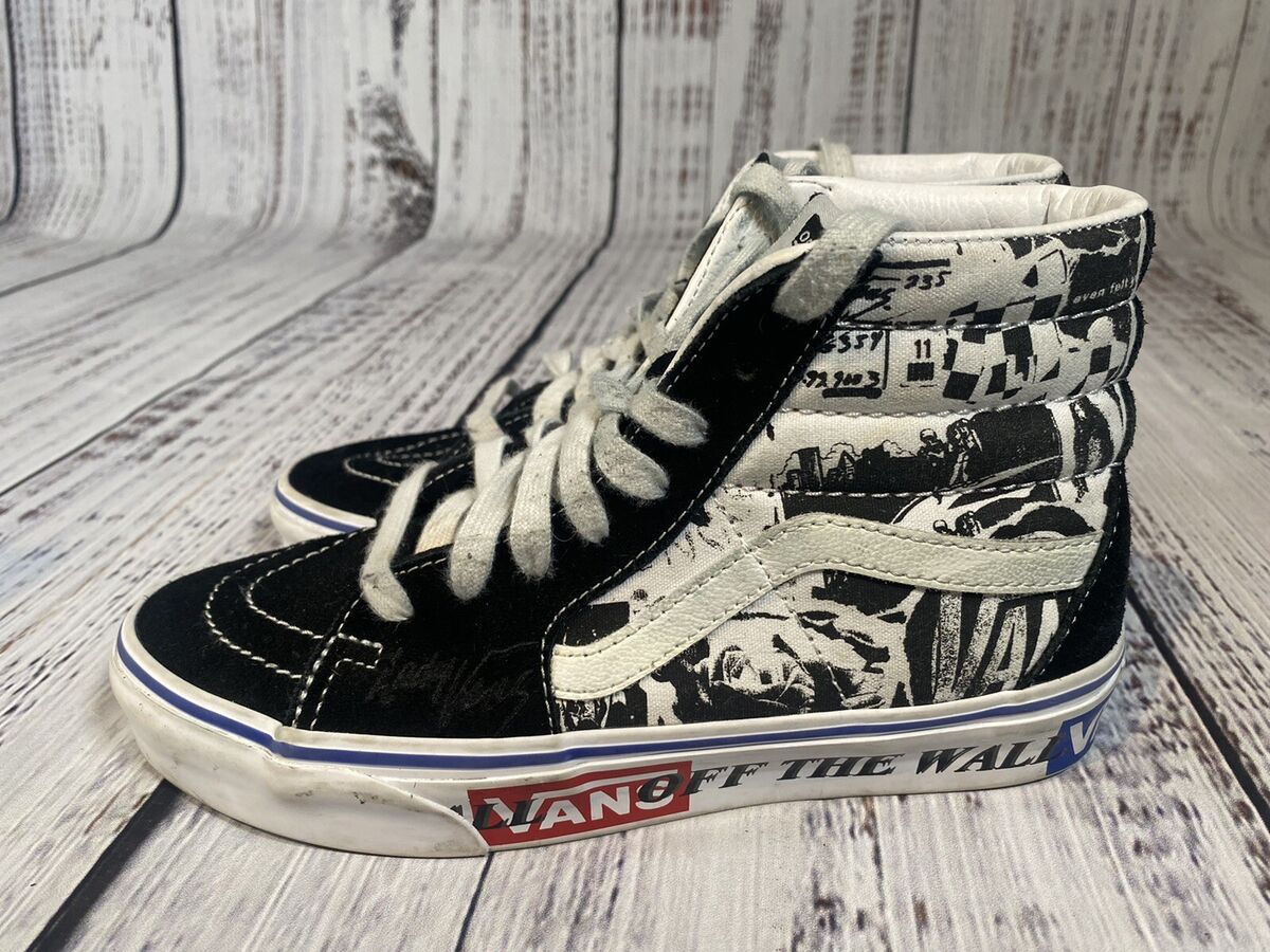 Vans Off The Wall Sk8-Hi Black/White “Lady Van” Signature Vans Off The Wall Sk8-Hi Black/White “Lady Van” Signature