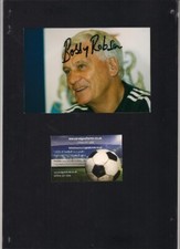 BOBBY ROBSON SIGNED NEWCASTLE UNITED 6 x 4 PHOTO