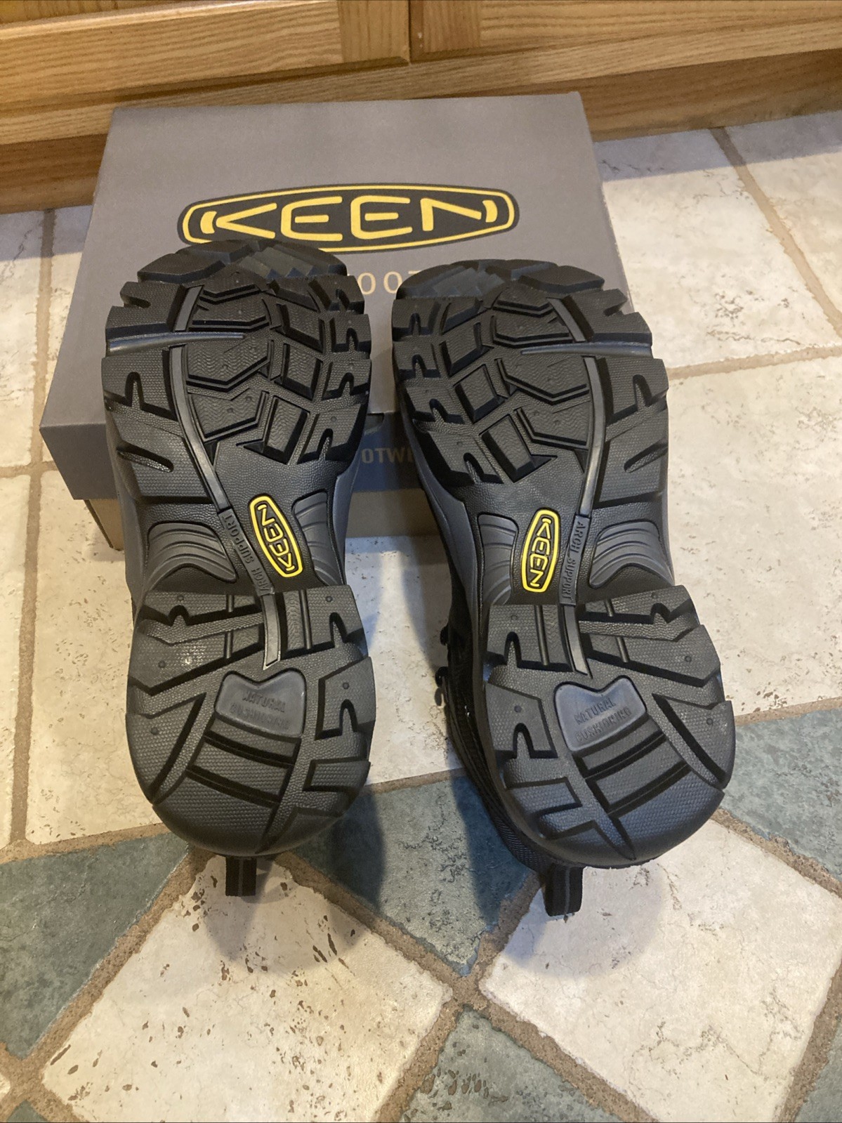 KEEN Utility Uomo TAGLIA 10 D Pittsburg Energy 6" Punta Composita Impermeabile FUNZIONANTE