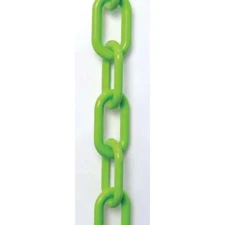 Plastic Chain, Safety Green, 100 Ft Length, Gloss, 50014-100