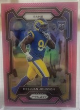 Panini Prizm 2023 Desjuan Johnson Rookie Pink Prizm #356 RC Los Angeles Rams SP