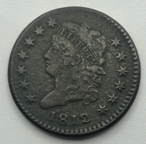 Photo of a 1812-P Large Cent from an eBay listing that sold on Jul 17, 2026