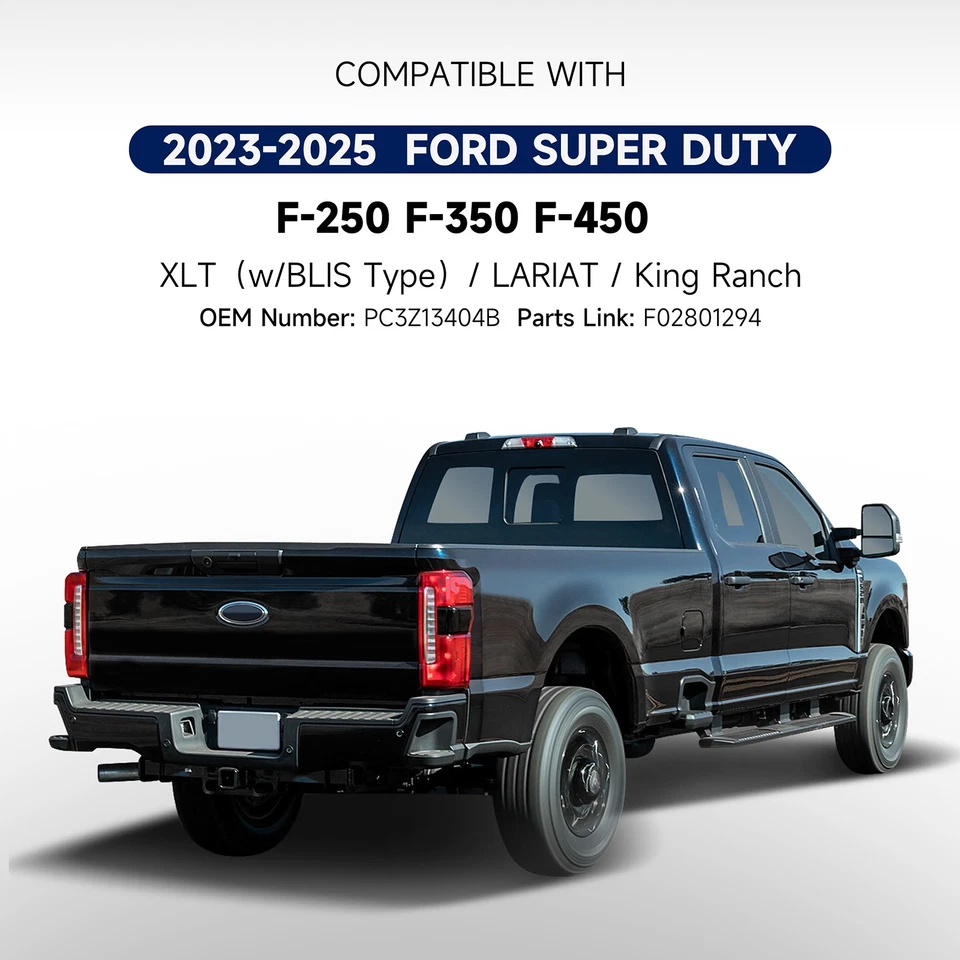 Halogen Tail Light For 2023-2025 Ford F-250 Super Duty w/ Blind Spot Right Side - Image 4 of 4