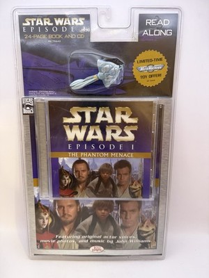 Star Wars Episode I Phantom Menace Read-Along Book & CD Sealed 1999