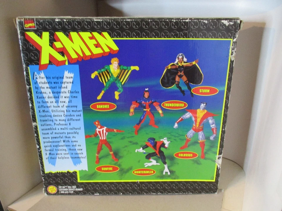 Juego de 6 figuras de acción ToyBiz 1998 en caja de X-Men tamaño gigante Marvel Legends Foto 4 de 4