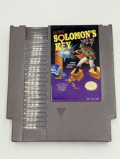 Tecmo Solomon's Key NES video game cartridge gray 1987 NES-KE-USA
