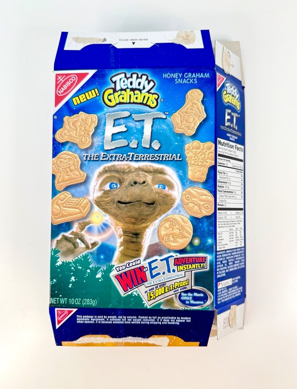 2002 Nabisco Teddy Grahams ET Extra Terrestrial Movie Cookie Snack Box