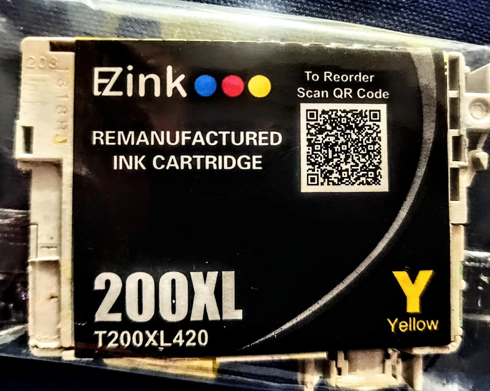 INK CARTRIDGES 7 TOTAL EZINK  ink cartridges 3 yellow & 4 black... - Image 2 of 4