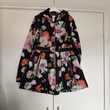 Ted Baker Girls Age 12 Zip Fastening Floral Coat