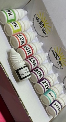 FAKE Silver, Gold, Platinum,  Test Kit , Acid Test Kit. 9k 10k 14k 18 k 20k 22k