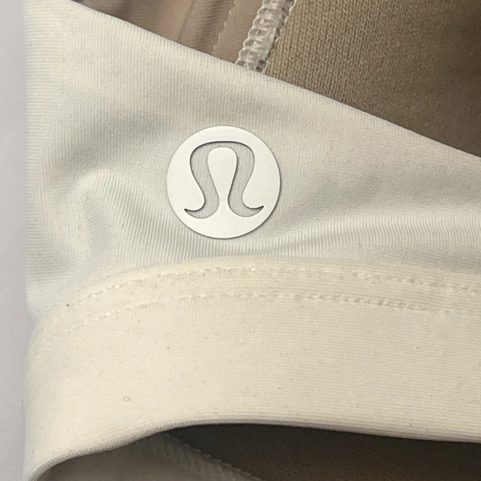 Top de natación Lululemon Waterside talla 10 blanco acolchado bikini correa ajustable triángulo Foto 3 de 4