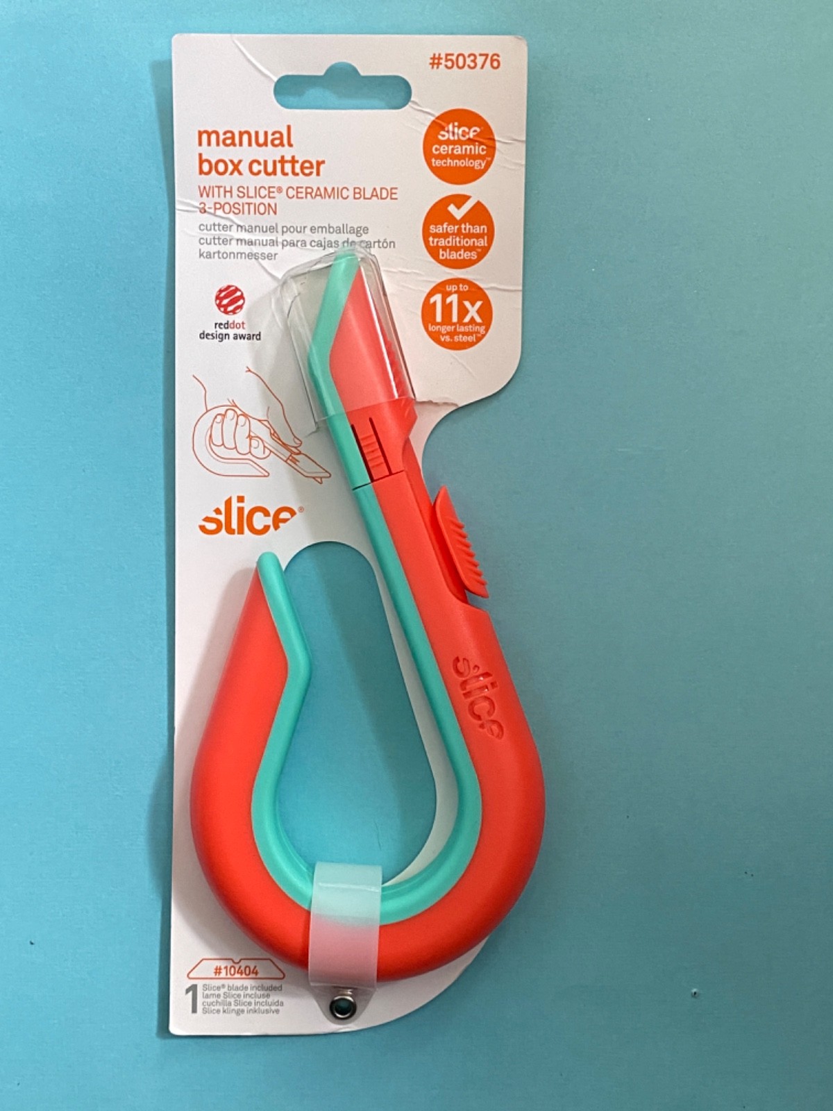 Slice  Box Cutter Manual Retracting, Ceramic, 1-inch Safety Blade NEW