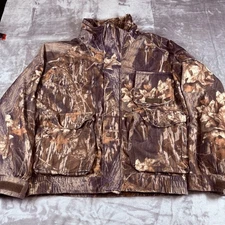 Vintage Mount N Prairie Men’s Camouflage Jacket Size Large Hunting Outdoor Flaws
