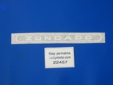1970er ZUNDAPP MC GS 125 Kraftstofftank Emblem Aufkleber Weißes Dekor 122x11mm
