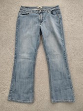 Riders By Lee Jeans Womens 16M Blue Light Wash High Rise Bootcut Stretch Denim