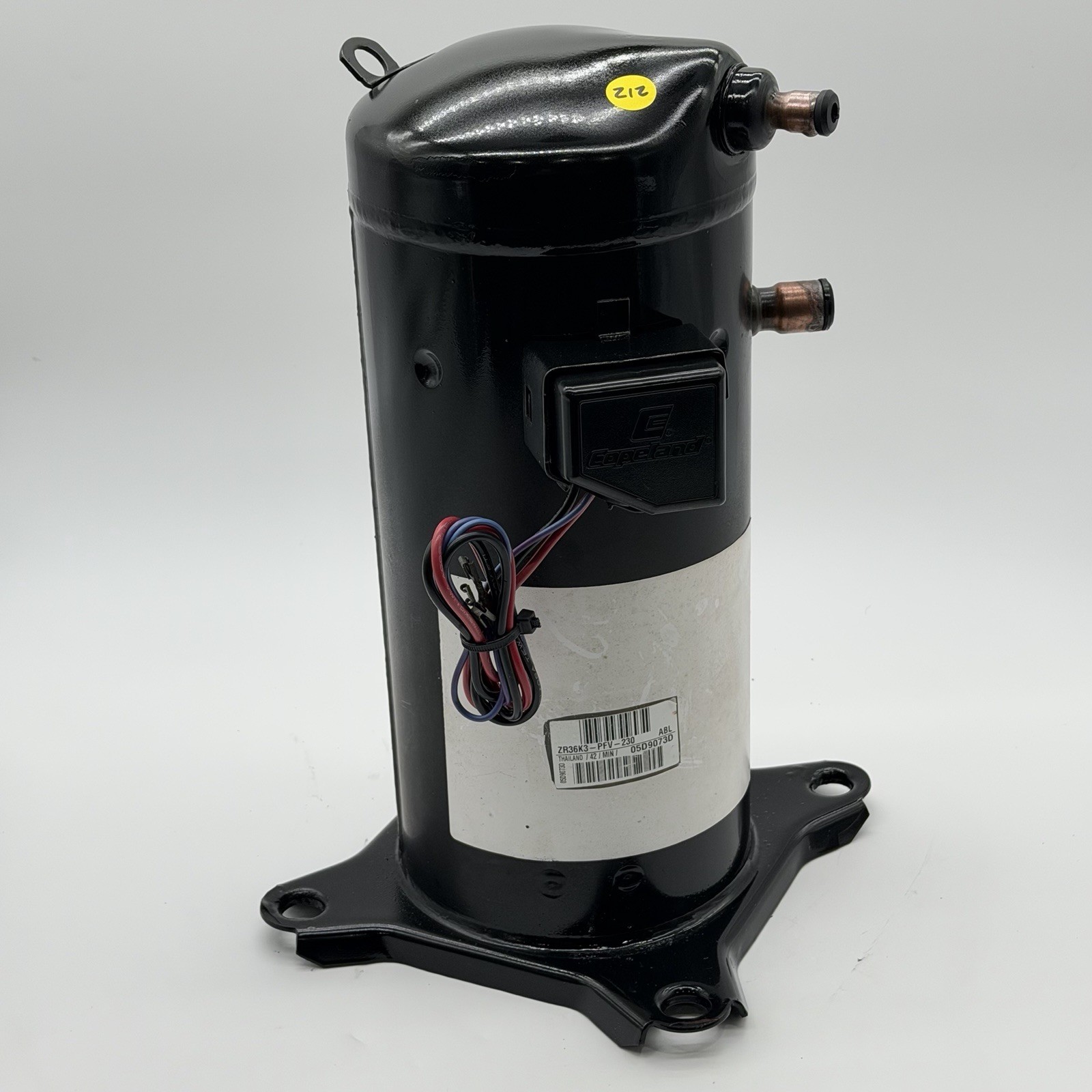 Copeland ZR36K3-PFV-230 Scroll Compressor 3-Ton 208-230V 1-Phase 38000 BTU R-22