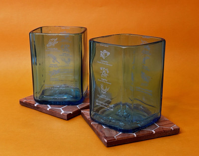 2er Set Upcycled Bombay Sapphire Gläser