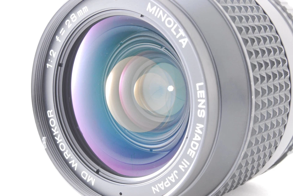 Lente gran angular Minolta MC W.Rokkor 28 mm f/2 incluida en servicio de EE. UU. de JAPÓN COMO NUEVA   Foto 3 de 4