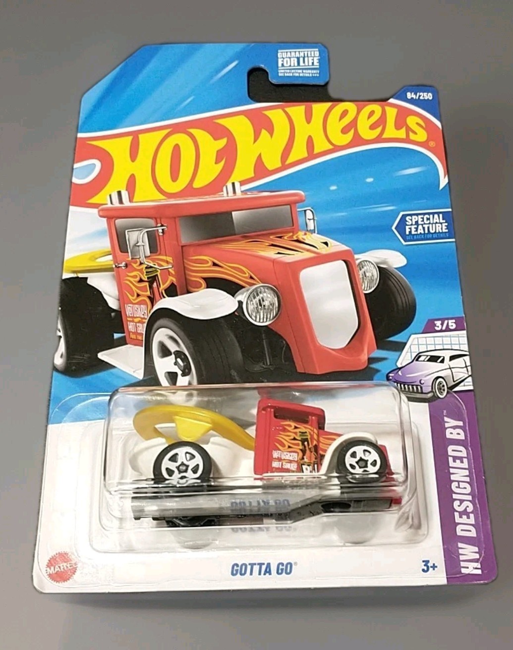 Hot Wheels Gotta Go Red/Flames #84 84/250 -(Combo Shipping Available)