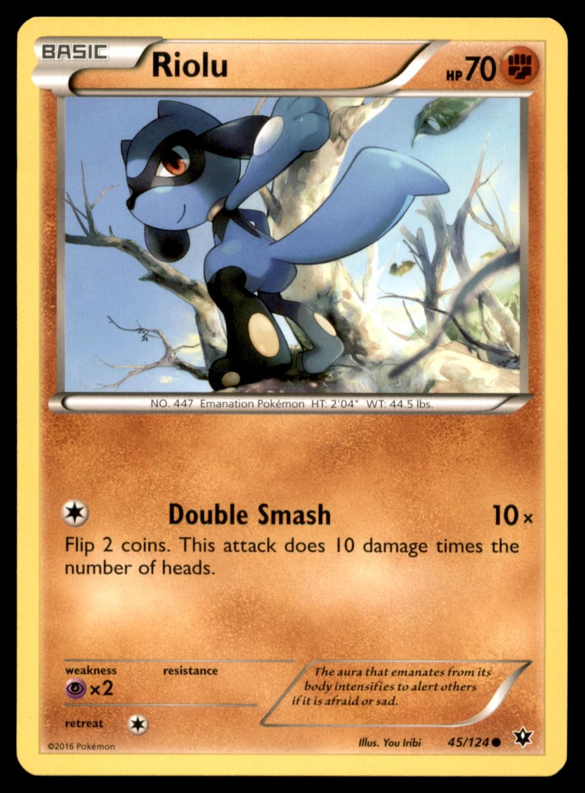 Riolu 45/124 Common Fates Collide Pokemon Near Mint