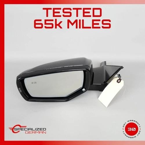 2015-2019 Cadillac CTS-V Left Door Mirror w/Blind Spot 23177521 OEM Used