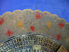 Large Round Vintage Brass Perpetual Calendar 100 Years- 1980 to 2079 - Rare(#4) — photo 7