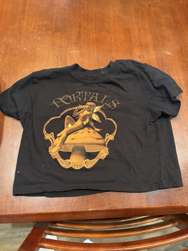 Melanie Martinez Portals Black Graphic Print Cotton Crew Neck Tee Size S