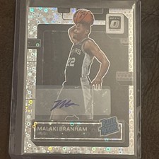 2022-23 Panini Donruss Optic - Rated Rookie Malaki Branham #222 Fast Break Auto