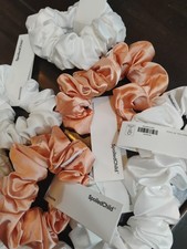 Spoiled.Child 10 PACK  Satin Hair Scrunchies NWT Multicolor Mix See Pics