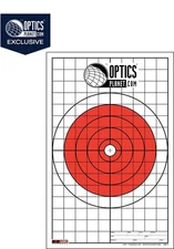 OpticsPlanet Exclusive EZ2C Targets Style 5, Bullseye with Grid Sight-: EZ2CS005