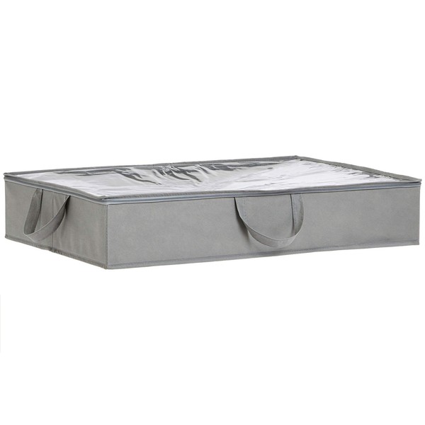 Unterbettkommode Stoff ReißVerschluss 2Er Set Grau Amazon Basics-image