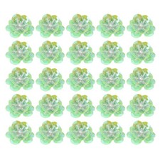 50 Pcs Sequin Bead Flowers Patches, 0.8"/2cm Flowers Applique, Light Green